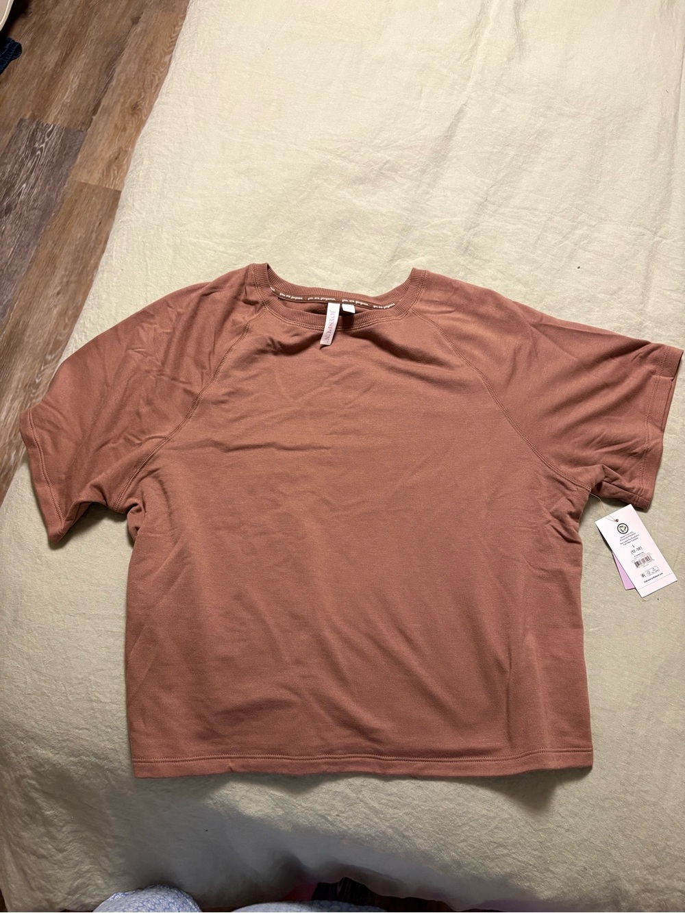 Relaxed Short-Sleeve Tee in Rusty Rose